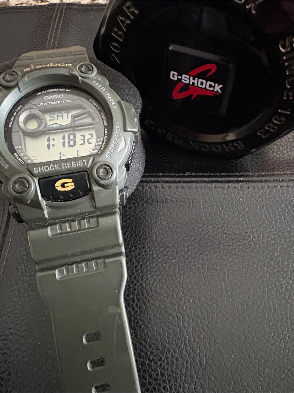 Casio G-Shock Digital Watch Olive Green and Black